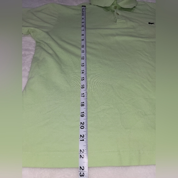 Lacoste Green Polo Shirt with Classic Short Sleeves - Picture 6 of 7